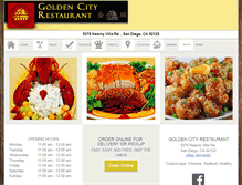 Tablet Screenshot of goldencitysandiego.com